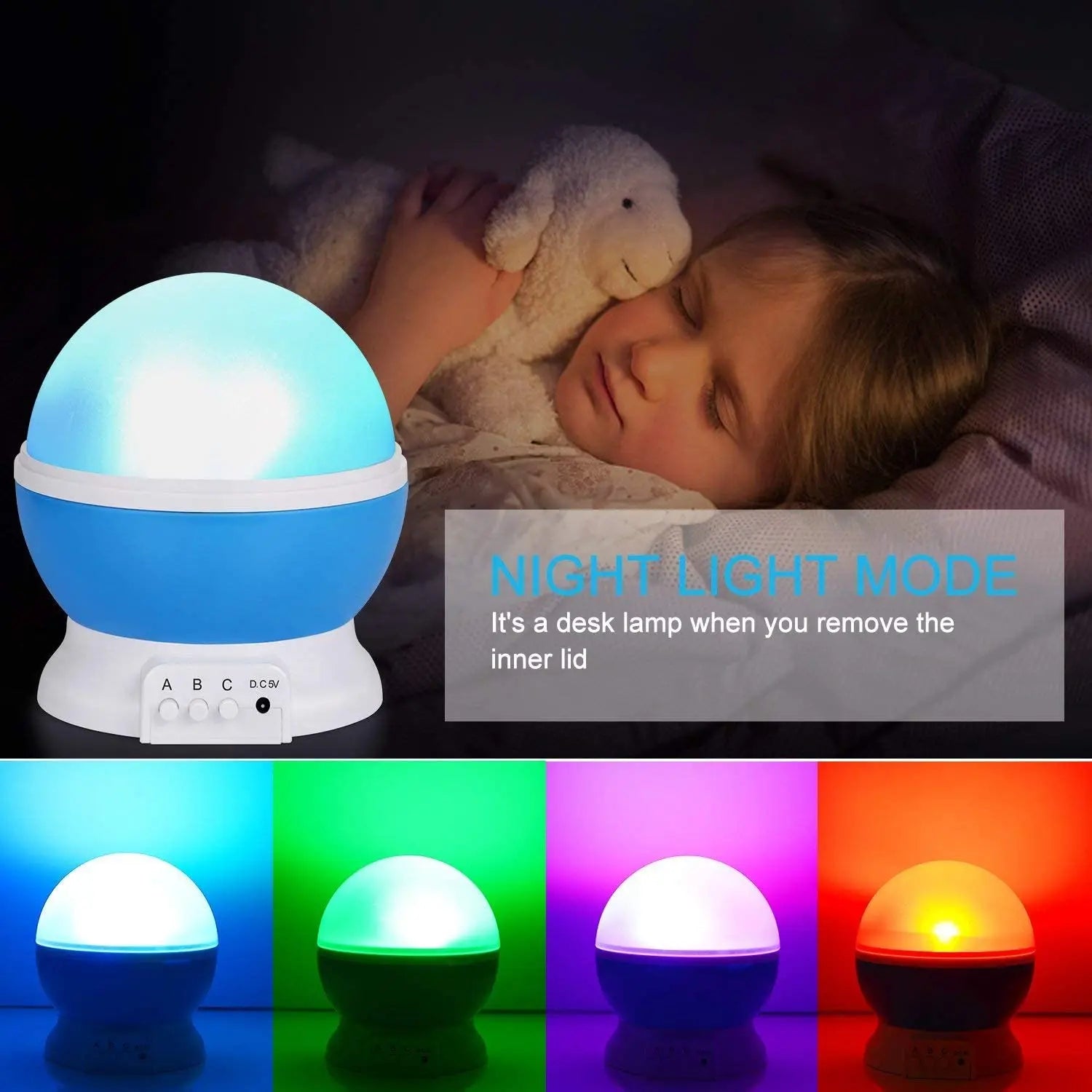 LED Rotating Night Light | Star Master Children Projector Starry Sky Lamp