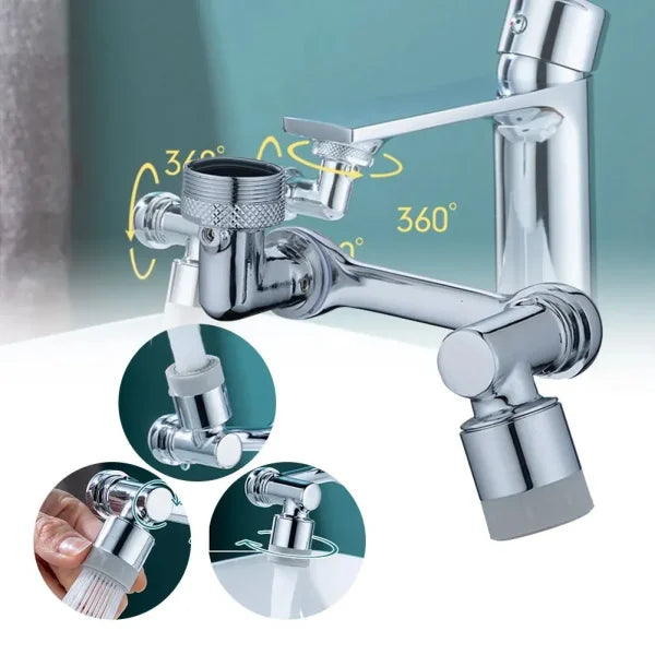 Rotatable Faucet Aerator with Water-Saving Bubbler Nozzle
